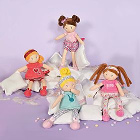Doudou Jolijou Bambola LES PIPELLETTES 25 cm 1 pz, Doudou Jolijou Paris