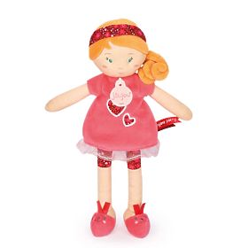 Doudou Jolijou Bambola LES PIPELLETTES 25 cm 1 pz rossa, Doudou Jolijou Paris