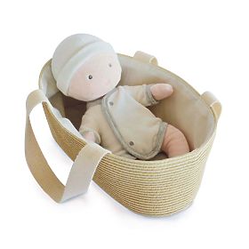 Doudou Jolijou Bambola Pol in borsa per passeggino 28 cm, Doudou Jolijou Paris