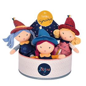 Doudou Jolijou Bambole di Stoffa Streghe 24 cm, Doudou Jolijou Paris