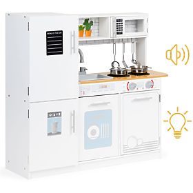 Cucina in legno per bambini con luce LED + pentole ECOTOYS