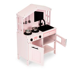 Cucina in legno per bambini forno fornelli microonde accessori ECOTOYS