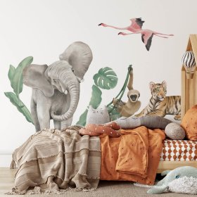 Adesivi murali con elefanti