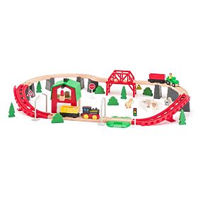 Ferrovia in legno Vita in fattoria