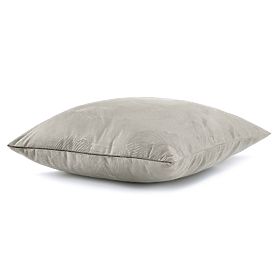 Fodera decorativa per cuscino PEACOCK colore cappuccino con motivo animale in rilievo in stile glamo