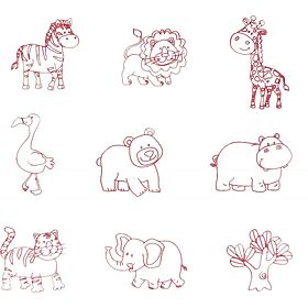 Francobolli e puzzle 2 in 1 - Safari