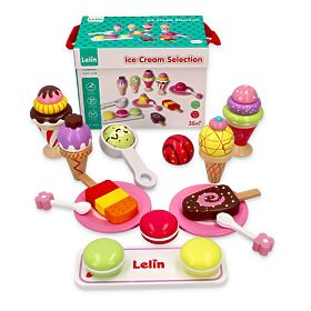 Gelato - set gelato 25 art - legno giocattolo