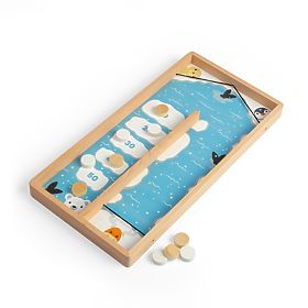 Gioco in legno con dischi su ghiaccio, Bigjigs Toys