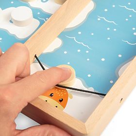 Gioco in legno con dischi su ghiaccio, Bigjigs Toys