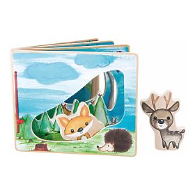 Gioco interattivo con libro illustrato in legno Small Foot
