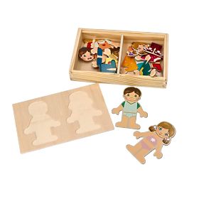 Gioco magnetico di vestizione Bambini del mondo