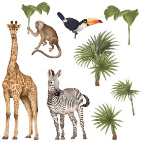 Adesivi murali giraffa