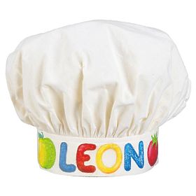 GOKI Cappello da cuoco in cotone - da dipingere