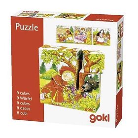 Goki Cubi di Legno Fiabe 9 pezzi