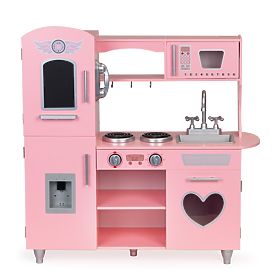 Grande cucina in legno per bambini con effetti sonori rosa ECOTOYS, EcoToys