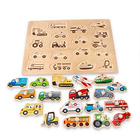 Grande puzzle in legno Trasporto