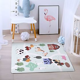 Grande tappeto in schiuma EVA per bambini Fattoria 90,5x90,5 cm 21 pezzi ECOTOYS