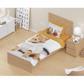 Biancheria da letto per bambini 140x200 cm + 70x90 cm Kitten, Faro