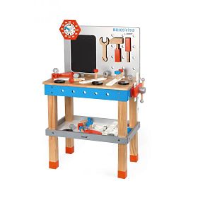 Janod BricoKids Laboratorio per bambini con strumenti 40 pz