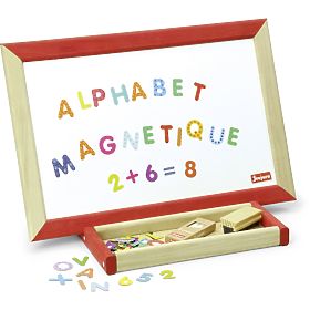 Jeujura Lavagna multifunzionale in legno da tavolo 44x30 cm con accessori
