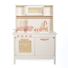 Cucina in legno Rosie con accessori
