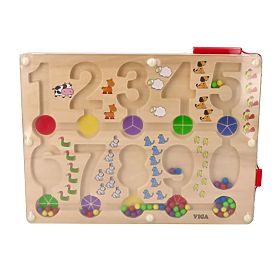Labirinto magnetico con numeri, Viga