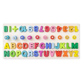 Lavagna didattica con lettere e numeri, Woodyland Woody