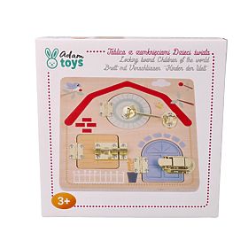 Lavagna educativa con serrature - Bambini del mondo
