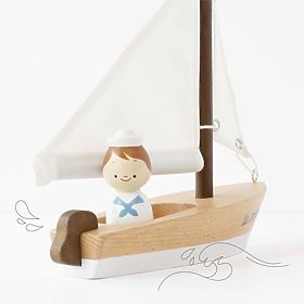 Le Toy Van Barca a vela in legno con capitano