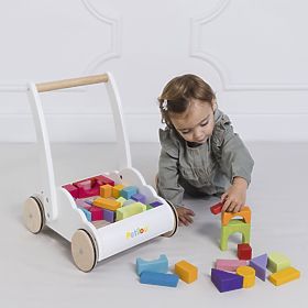 Le Toy Van Petilou Carrello con Blocchi Arcobaleno