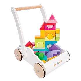 Le Toy Van Petilou Carrello con Blocchi Arcobaleno, Le Toy Van