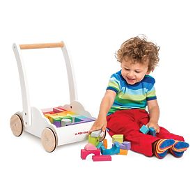 Le Toy Van Petilou Carrello con Blocchi Arcobaleno