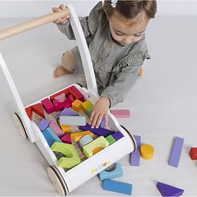 Le Toy Van Petilou Carrello con Blocchi Arcobaleno