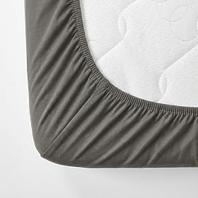 Lenzuolo in cotone 180x80 cm - grigio scuro