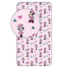 Lenzuolo Minnie 'Flowers' 90x200 cm, Minnie Mouse