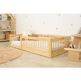 Letto basso per bambini Montessori Ourbaby Plus - naturale