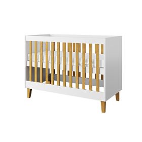 Lettino per bambini KUBI 120 x 60 cm - bianco