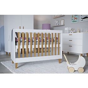 Lettino per bambini KUBI 120 x 60 cm - bianco