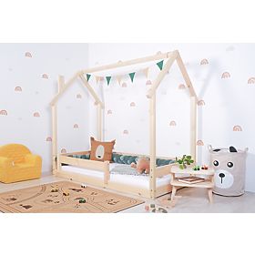 Letto Montessori per bambini a forma di casetta Chimney - laccato