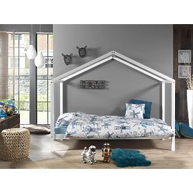 Letto a casetta per bambini Dallas Pyramid - bianco