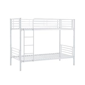 Letto a castello in metallo BUNKY 200x90 cm - bianco