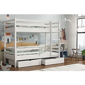 Letto a castello per bambini Eliška - bianco