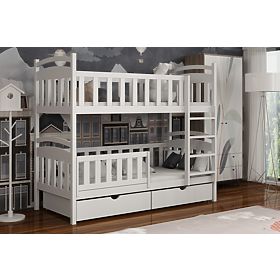 Letto a castello per bambini Krystian - bianco