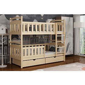 Letto a castello per bambini Krystian - naturale
