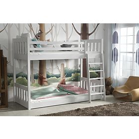 Letto a castello per bambini Szymon - bianco