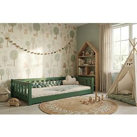 Letto basso per bambini Montessori Ourbaby Meadow - verde, Ourbaby®