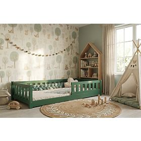 Letto basso per bambini Montessori Ourbaby Meadow - verde, Ourbaby®
