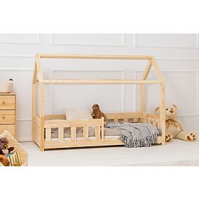 Letto casetta per bambini con barriera Mila Classic