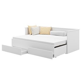 Letto estraibile HELIOS con due cassetti senza materasso 200x80/200x160