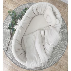 Culla in vimini con accessori per neonati - beige
